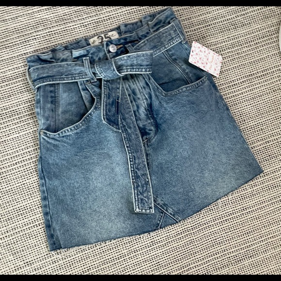 NWT Free People East of Eden Mini Denim Skirt - Picture 10 of 14